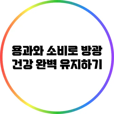 용과와 소비로 방광 건강 완벽 유지하기