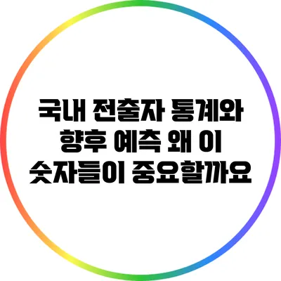 국내 전출자 통계와 향후 예측: 왜 이 숫자들이 중요할까요?